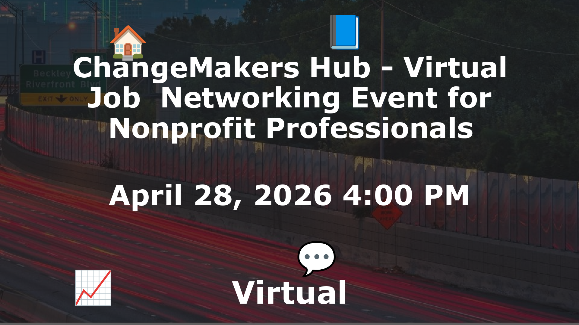 ChangeMakers Hub - Virtual Job  Networking Event for Nonprofit Professionals event image